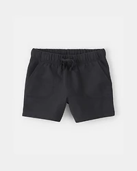 Toddler Boy French Terry Shorts - Black