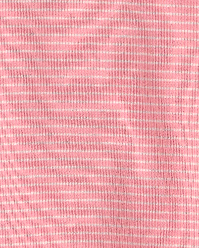 Baby Girl 2-Piece Organic Cotton Ribbed Pyjama