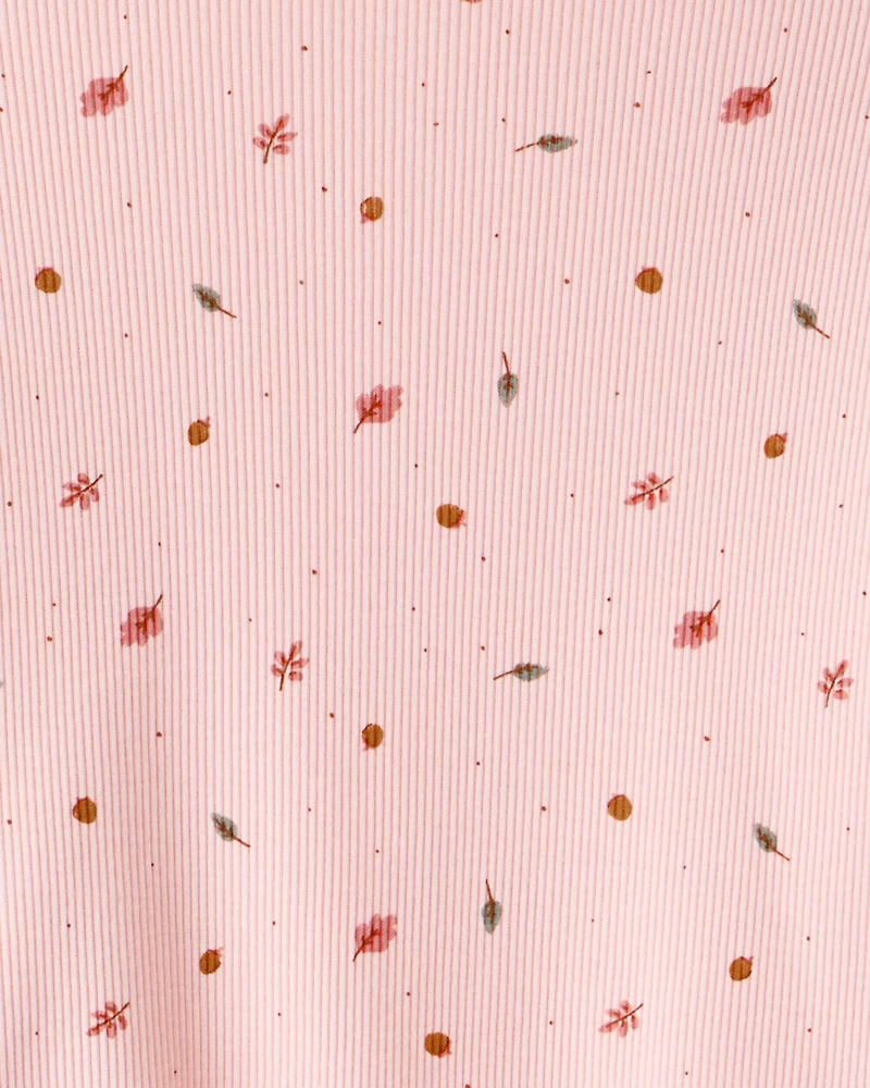 Toddler Girl 2-Piece Print Cotton Long-Sleeve Tee & Pant Set - Pink