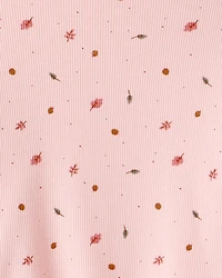 Toddler Girl 2-Piece Print Cotton Long-Sleeve Tee & Pant Set - Pink