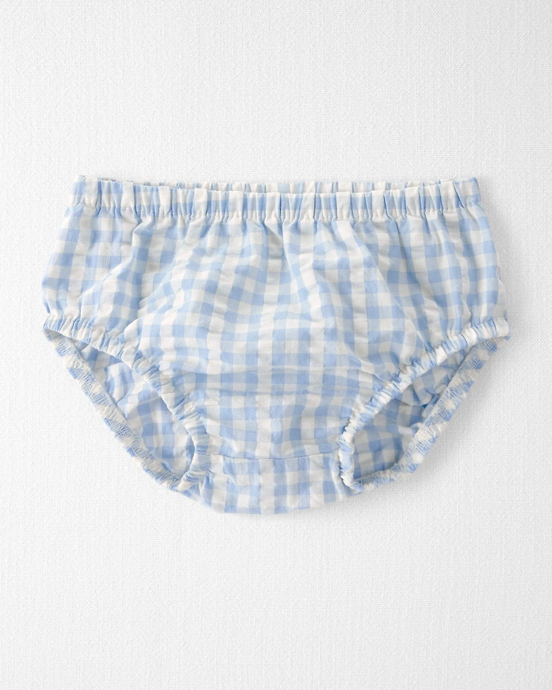 Baby Girl Gingham Dress Made with Organic Cotton