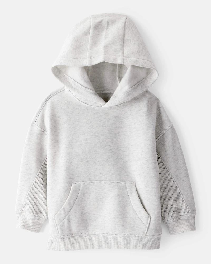Baby Boy Solid Fleece Long-Sleeve Hoodie - Grey