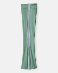 Girls Knit Flare Active Pants - Green