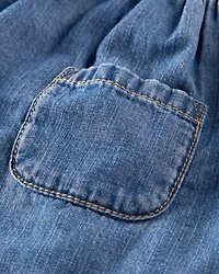 Baby Organic Cotton Chambray Pocket Dress