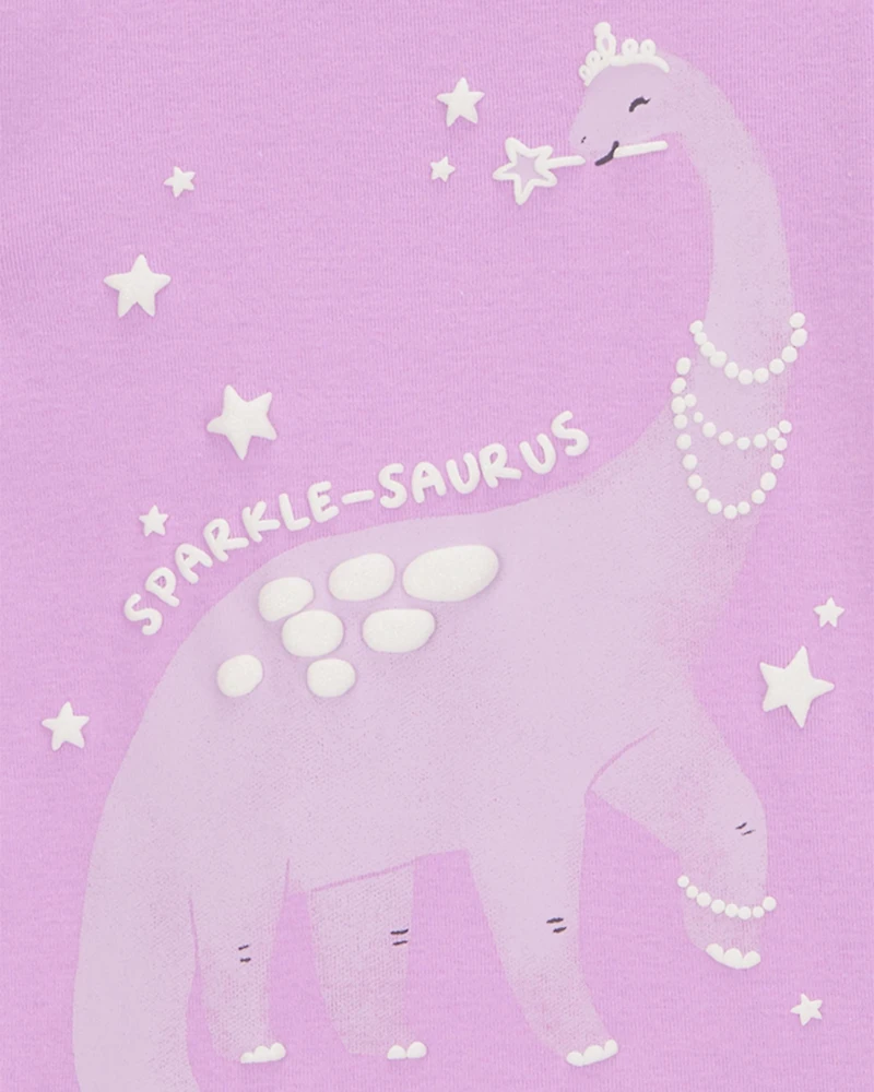 Baby Dinosaur Print Snug Fit Cotton 4-Piece Pyjamas