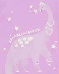 Baby Dinosaur Print Snug Fit Cotton 4-Piece Pyjamas