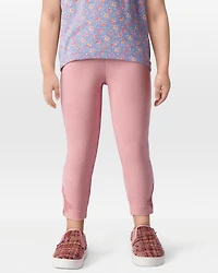 Toddler Lace Detail Ribbed Leggings