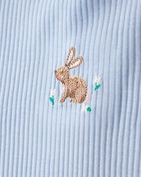 Girls 2-Pack Easter Bunny Loose Fit Night Gown - Pink/Blue