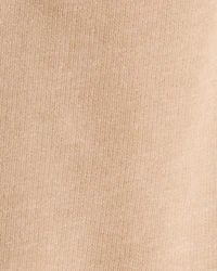 Toddler Boy Construction French Terry Jogger - Tan