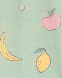 Girls Fruit Loose Fit 2-Piece Pyjamas - Green