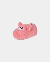 Girls Cozy Monster Slippers - Pink
