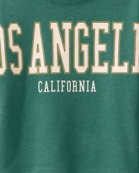 Boys Los Angeles French Terry Pullover Sweatshirt - Green