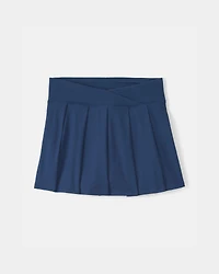 Girls Pleated Active Skort - Blue
