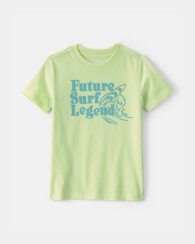 Toddler 'Future Surf Legend' Graphic Tee - Green