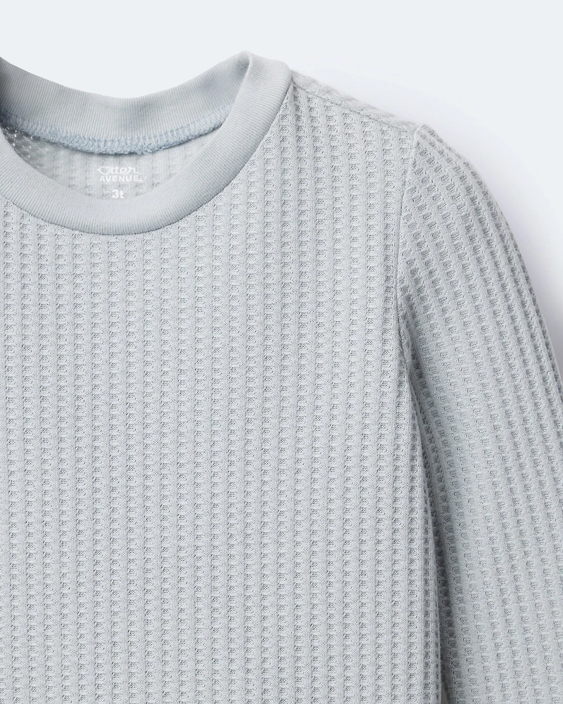 Toddler Long-Sleeve Relaxed Tee - Light Blue