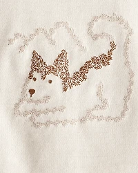 Baby Boy 2-Piece Dog Sweater & Pant Set - Cream