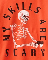 Kid Halloween Video Game Long-Sleeve Graphic Tee