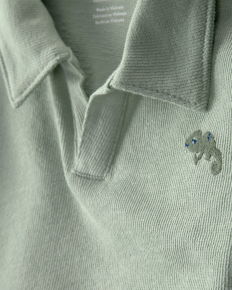 Baby Boy 2-Piece Top & Short Set - Green