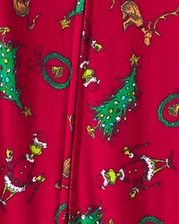 Baby Dr. Seuss™ The Grinch Print 100% Cotton Long-Sleeve Snug Fit 1-Piece pyjamas - Red
