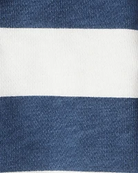 Baby Boy Organic Cotton Henley Top Stripes