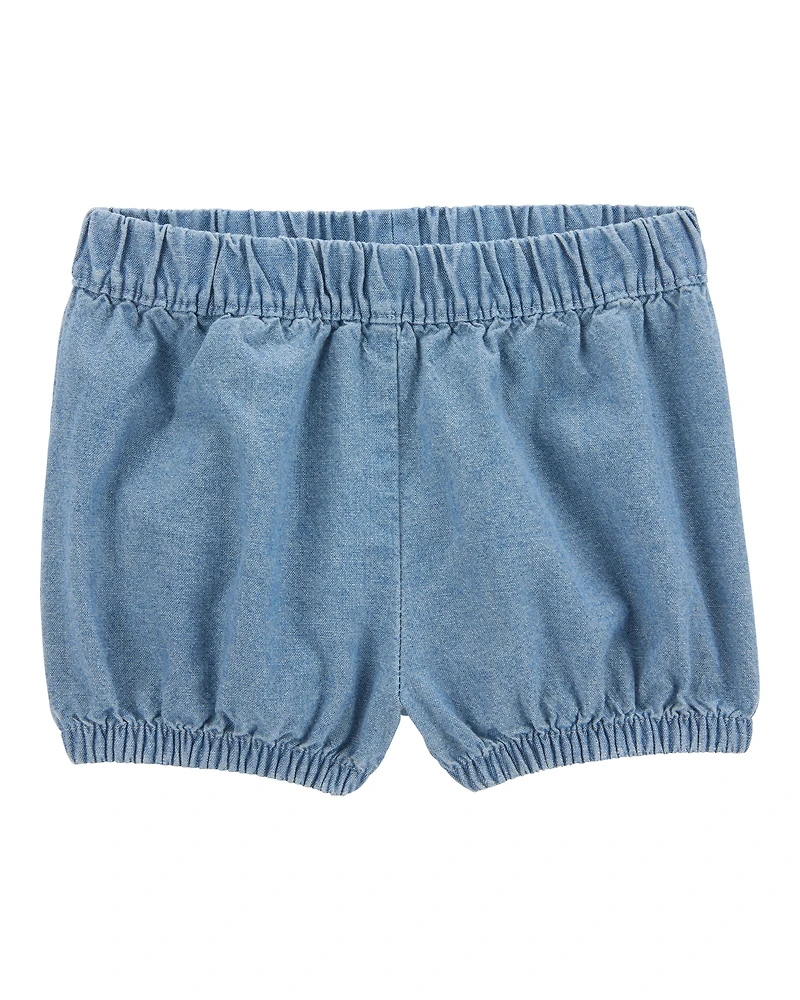 Baby Girl 3-Piece Outfit Set - Yellow/Chambray