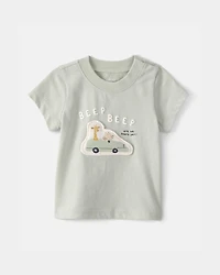Baby Critter Road Trip Graphic Tee - Green