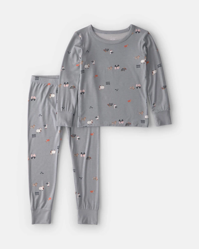 Toddler 2-Piece Halloween PurelySoft™ Snug Fit Pyjama Set - Grey