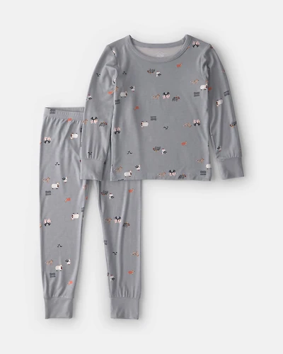 Toddler 2-Piece Halloween PurelySoft™ Snug Fit Pyjama Set - Grey