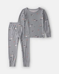 Toddler 2-Piece Halloween PurelySoft™ Snug Fit Pyjama Set - Grey