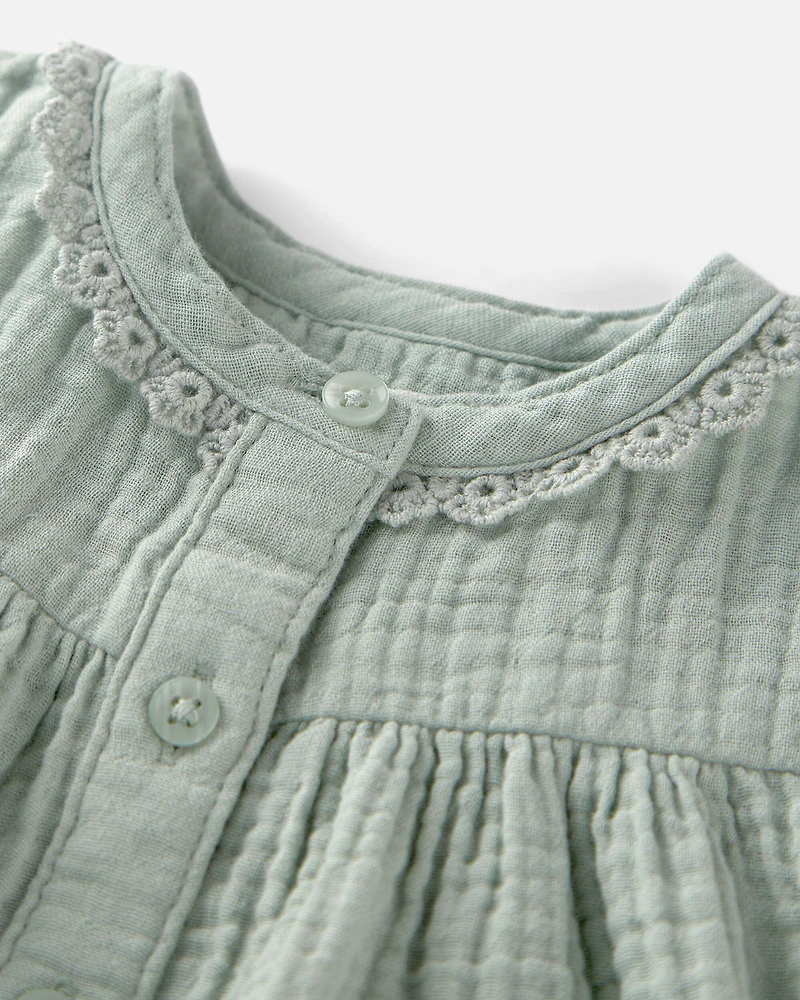 Baby Girl Organic Cotton Gauze Dress