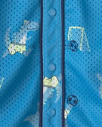 Baby Boy Dinosaur Mesh Jersey - Blue