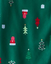 Adult Green Trees Long-Sleeve Loose Fit