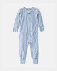 Baby PurelySoft 2-Way Zip 1-Piece Pyjama - Blue