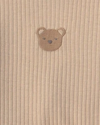 Baby 3-Piece Bear Bodysuit & Pant Set - Brown/Ivory