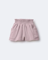 Toddler Girl Swing Short with Pockets - Rose