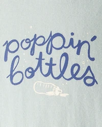 Baby Cotton Long-Sleeve Graphic Bodysuit - Green