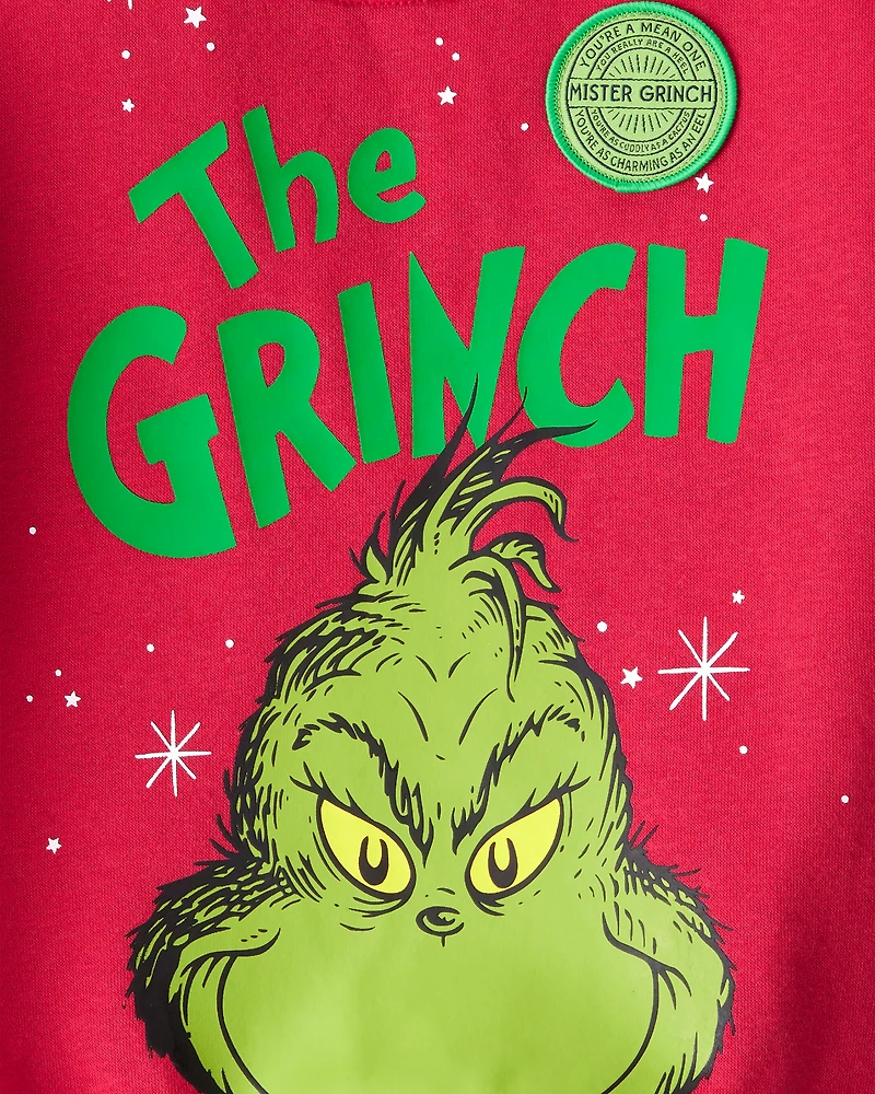 Toddler Boy Christmas Dr. Seuss™ The Grinch Pullover Sweatshirt - Red