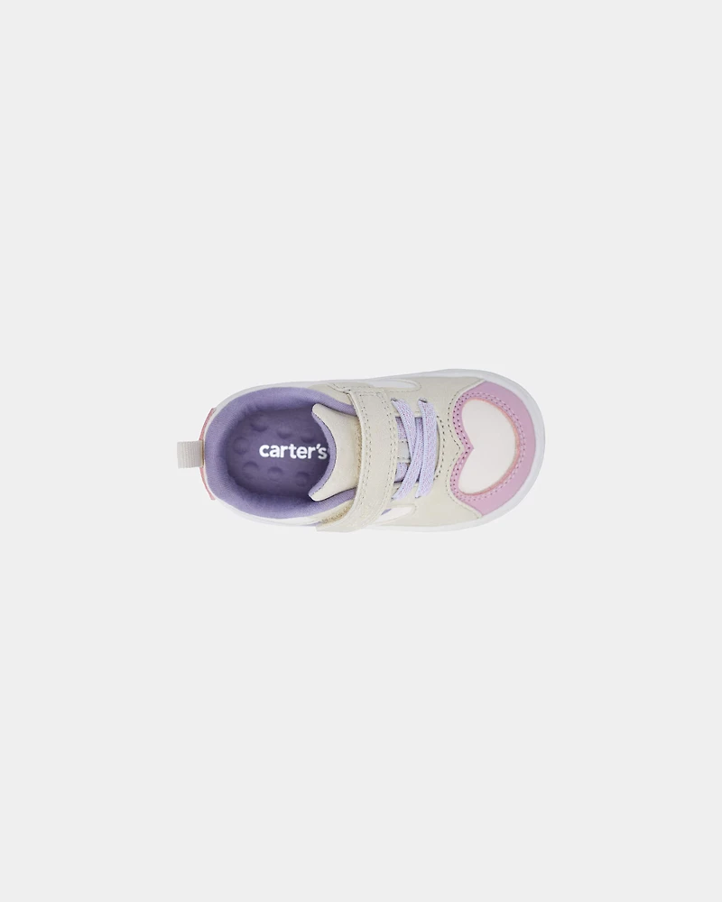 Baby Girl Every Step® First Walker Colour Block Sneakers - Pink/Purple/White