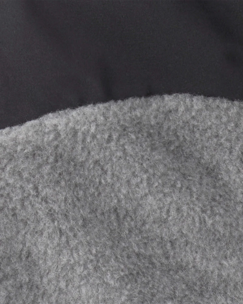 Baby Boy Long-Sleeve Zip-Up Jacket - Grey/Black