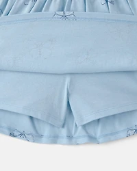 Girls Butterfly Skort - Blue