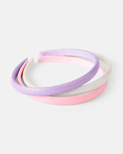 Girls 3-Pack Glitter Headbands