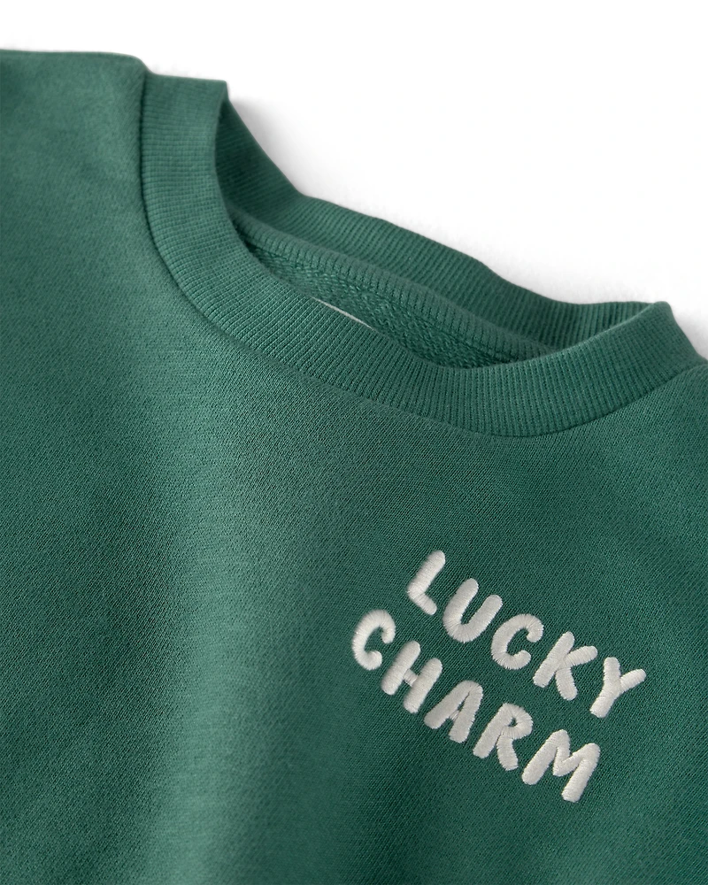 Kid Organic Cotton Lucky Charm Sweatshirt
