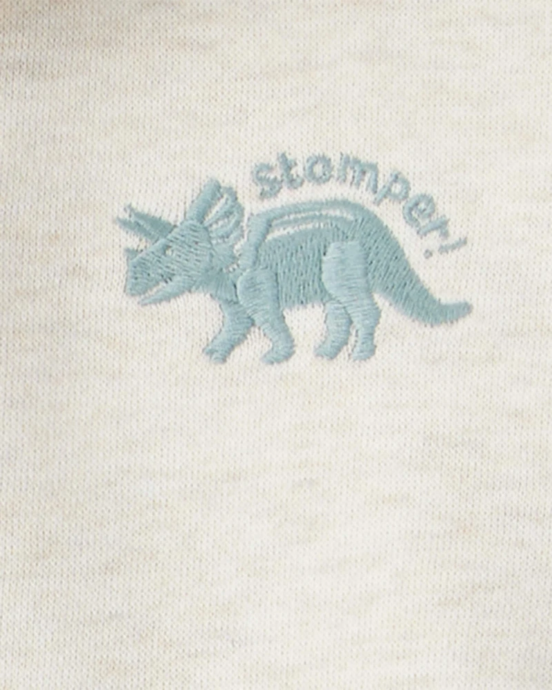 Baby Boy DayDream Fleece Dinosaur Print Long-Sleeve Tee & Pant Set