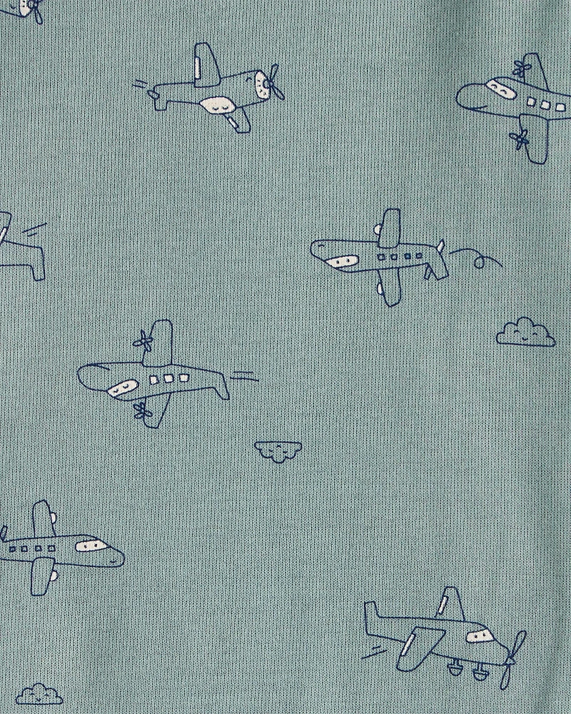 Baby Boy 5-Pack Train Multipack Bodysuits - Green/Blue