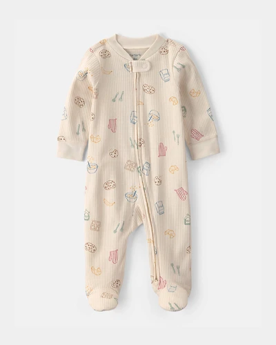 Baby Breakfast Snug Fit Sleeper - Ivory