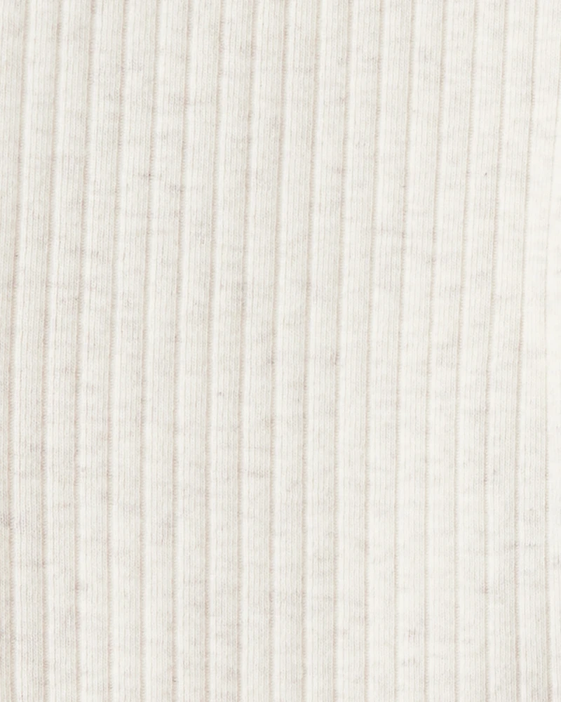 Toddler Girl Fairisle Pullover & Rib Pant Set - Cream