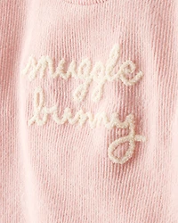 Baby Girl Snuggle Bunny Pullover Sweatshirt - Pink