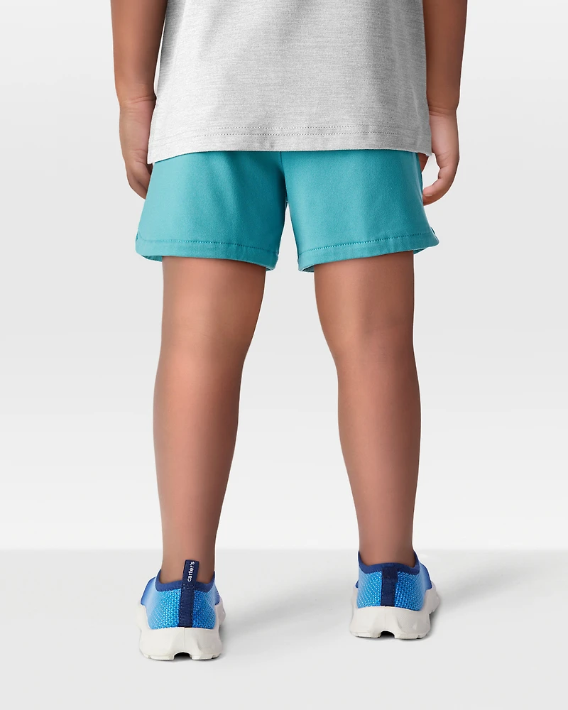 Toddler On-The-Go Pull-On Shorts - Teal