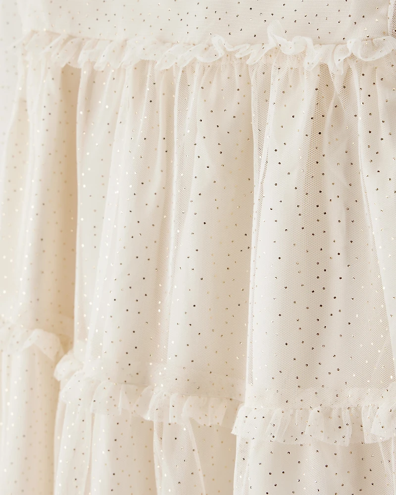 Toddler Girl Cream Holiday Dress