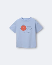 Toddler Pasta Relaxed Graphic Tee - Blue